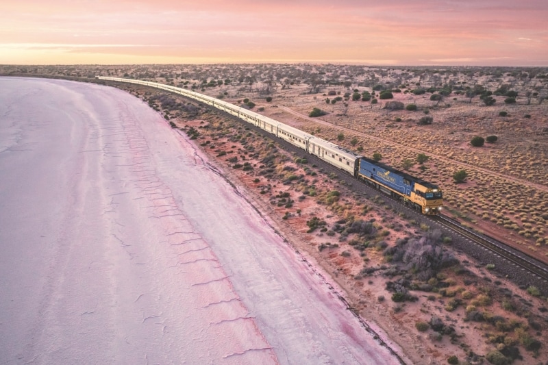 Indian Pacific, Lake Hart, SA © Andrew Gregory Indian Pacific, Lake Hart, SA © Andrew Gregory
