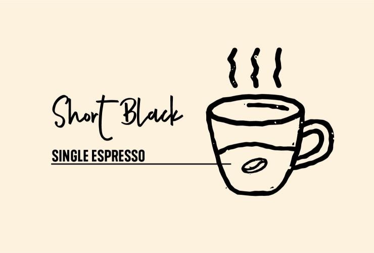Drawing of short black coffee © Tourism Australia Drawing of short black coffee © Tourism Australia