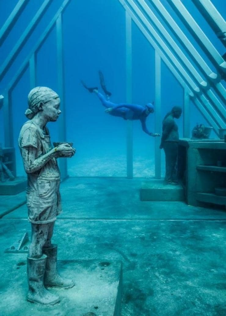 Museum of Underwater Art, near Townsville, QLD © Museum of Underwater Art Museum of Underwater Art, near Townsville, QLD © Museum of Underwater Art