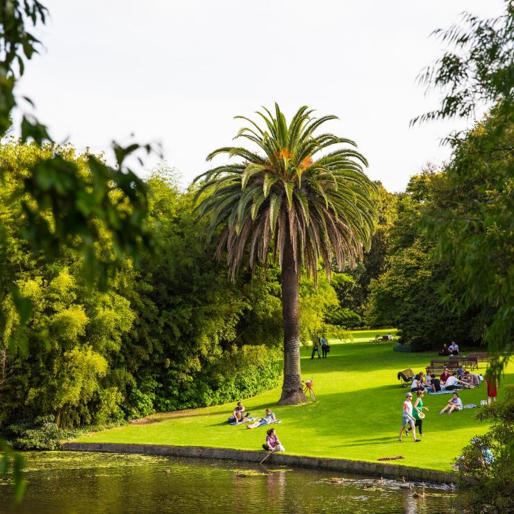 People relaxing at Royal Botanic Gardens © Visit Victoria People relaxing at Royal Botanic Gardens © Visit Victoria