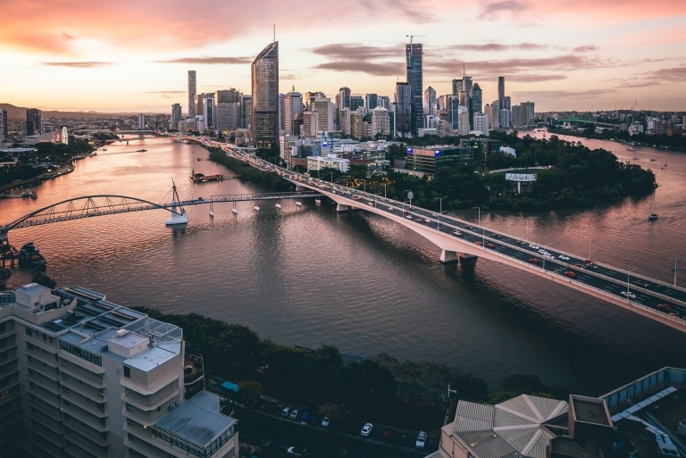 クイーンズランド州、ブリスベン、ブリスベン・リバー © Brisbane Marketing
