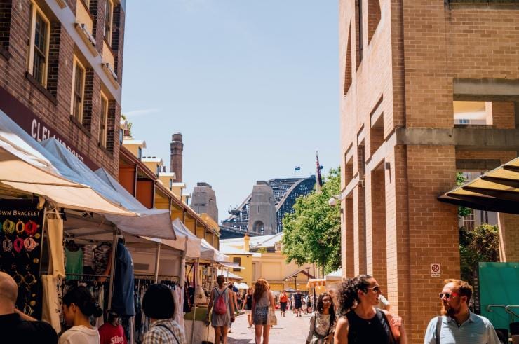 The Rocks Markets, Sydney, New South Wales © Destination NSW