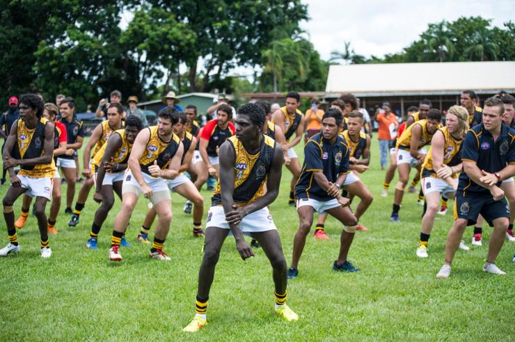Tiwi Islands Grand Final and Art Sale, Tiwi Islands, NT © Tourism NT/Shaana McNaught