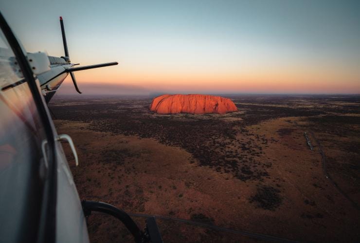 Uluru helicopter tour, Uluru-Kata Tjuta National Park, NT © Tourism NT/ Jason Charles Hill