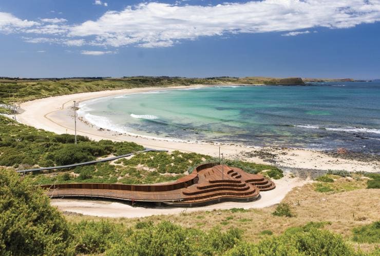 Vue sur la plage au Phillip Island Nature Park, Phillip Island, VIC © Warren Reed