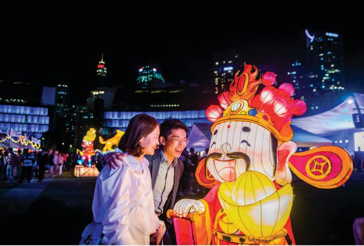 新南威爾士州悉尼的農曆新年花燈會（Chinese New Year Lantern Festival）©新南威爾士州旅遊局
